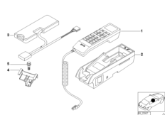 Single parts, SA 629, centre console