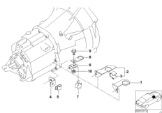 Gearbox parts — lambda probe holder