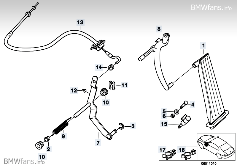 Bmw e30 accelerator pedal #6