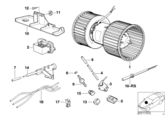 Electric parts for heater