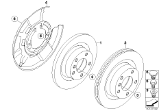 Rear wheel brake-Brake disc