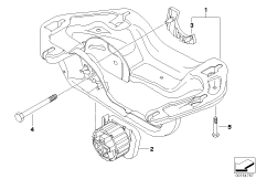 Gearbox suspension, 4-wheel drive