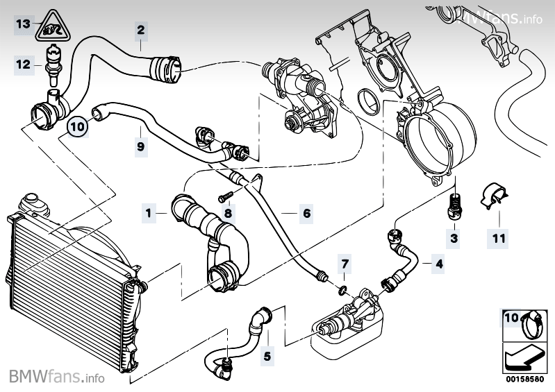 Bmw e39 cooling system diagram #2