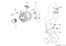 Alternator, individual parts 120A