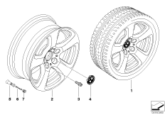 BMW LA wheel, start spoke 243