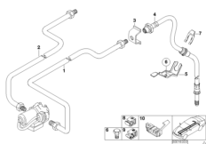 Трубопровод тормозн.привода Зд ABS/ASC+T