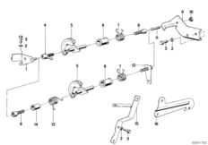 Lever-shaft assembly