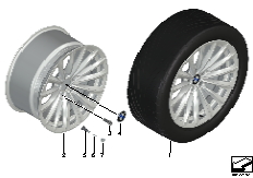 BMW LA wheel, radial spoke 252