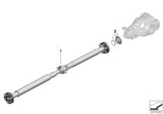 Propeller shaft, flex. disc/insert nut