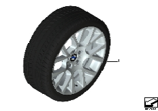 Winter wheel&tyre dble spoke 238 — 17''