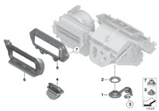 Add-on parts, heater/air conditioning