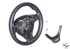 Ind.sports st.-wheel, leather w/wdn. ring