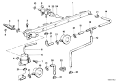 Valves/pipes of fuel injection system