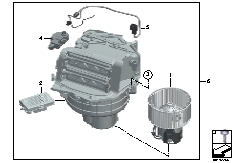 Blower unit / mounting parts