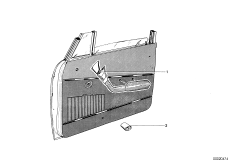 Door trim panel, front