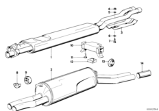 Exhaust assembly without catalyst