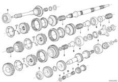 Getrag 265/5 gear wh.set parts/r.bearing