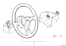 Sports steering wheel m-technik