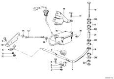 Rear levelling device stabilizer bar