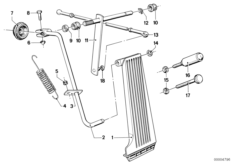 Accelerator pedal/rod assembly