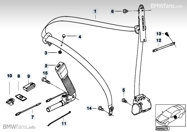 Bmw z3 seat belt pretensioner #3