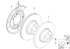 Rear wheel brake-Brake disc