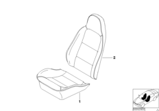 Individual basic seat covers with strip