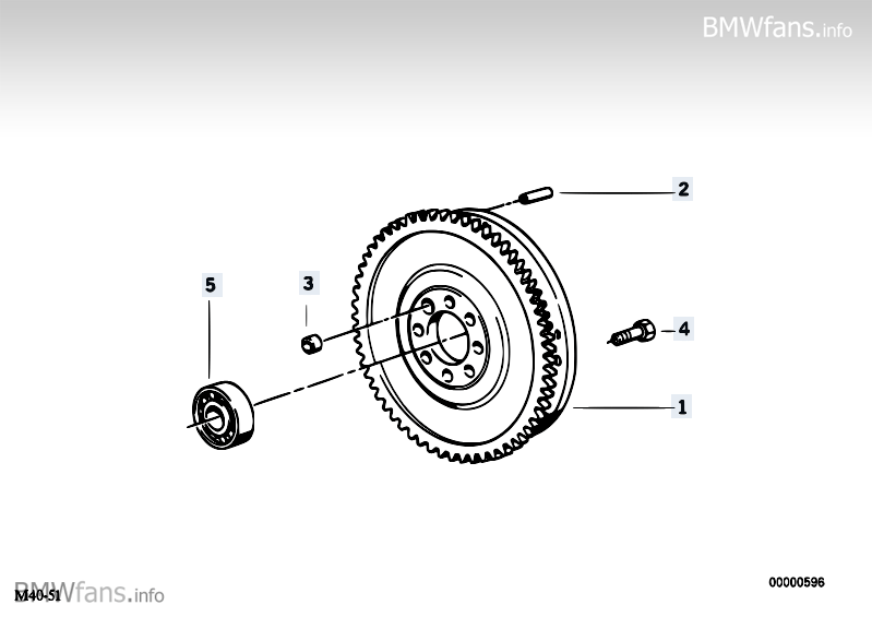 Flywheel Bolt 2006+ 12 X 1.5 X 25 mm BMW 8 GENUINE