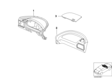 I-panel, top, driver/co-driver, w/o airbag