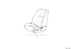 BMW Sport seat, electrically adjustable