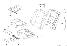 Sports seat, cover/pad