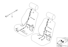 Wiring harness, comfort seat with memory