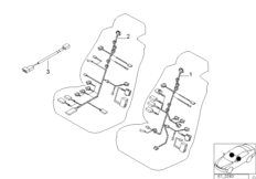 Провода комфортного сиденья с э/приводом