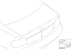 Retrofit, chrome strip, boot lid