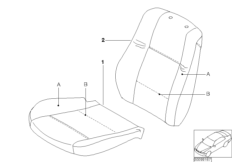Indiv.cover, standard seat, leather N6